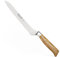 Burgvogel Solingen Couteau à Pain, 20 cm en Bois d'olivier forgé, Oliva Line, Bord dentelé, Inoxydable, Brillant, Tranchant