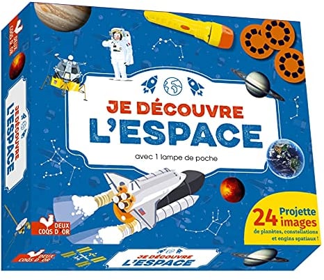 Je découvre l'espace - coffret avec lampe