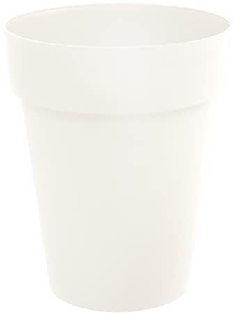 EDA - Pot de Fleurs Vase Mi-Haut TOSCANE Ø 44 cm - Volume 50 L - Ø 44 x H.53 cm - Blanc