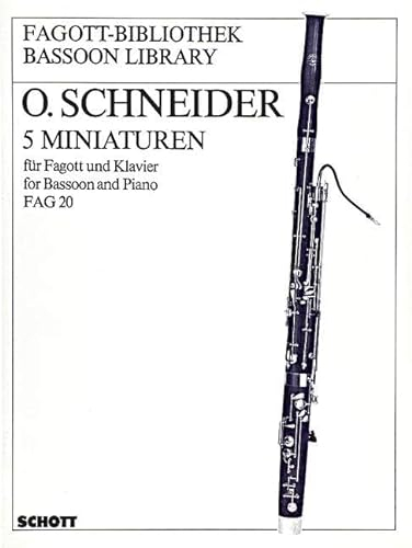 5 Miniaturen: Fagott und Klavier. (Fagott-Bibliothek)