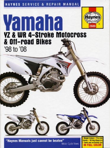 Yamaha YZ & WR 4-stroke Motocross Bikes (98-08) Haynes Repair Manual