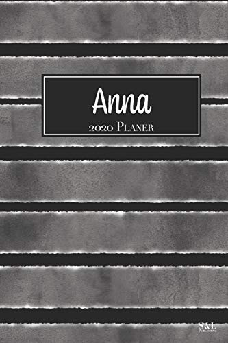 Anna 2020 Planer: A5 Minimalistischer Kalender Terminplaner Jahreskalender Terminkalender Taschenkalender mit Wochenübersicht