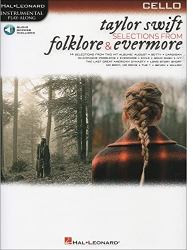 Taylor Swift - Selections from Folklore & Evermore: Cello Play-Along Book with Online Audio (Hal Leonard Instrumental Play-along)
