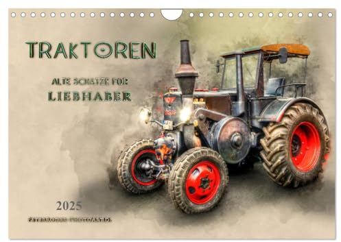 Traktoren - alte Schätze für Liebhaber (Wandkalender 2025 DIN A4 quer), CALVENDO Monatskalender