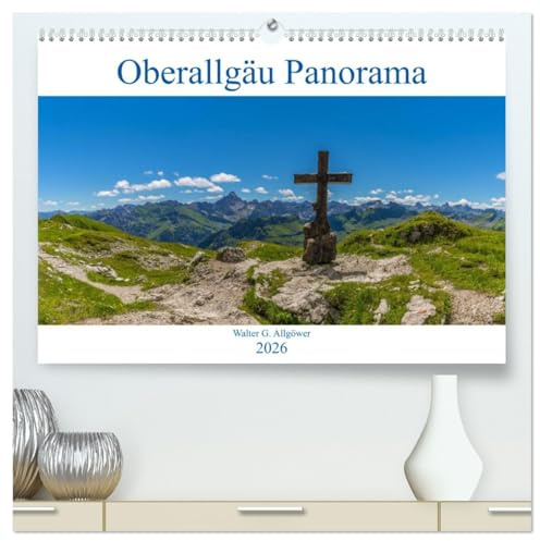 Oberallgäu Panorama (hochwertiger Premium Wandkalender 2026 DIN A2 quer), Kunstdruck in Hochglanz: Panoramaaufnahmen aus dem Oberallgäu (CALVENDO Orte)