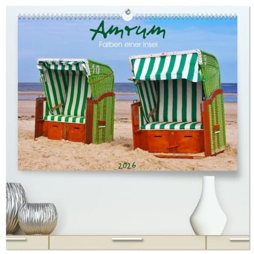 Amrum - Farben einer Insel (hochwertiger Premium Wandkalender 2026 DIN A2 quer), Kunstdruck in Hochglanz: Fotografien aus Natur und Landschaft der Nordseeinsel Amrum (CALVENDO Orte)