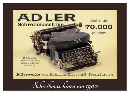 Schreibmaschinen um 1900 (Wandkalender 2026 DIN A4 quer), CALVENDO Monatskalender: Schreibmaschinen gehörten einst zum Alltag. (CALVENDO Technologie)