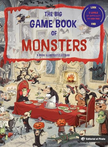 The Big Game Book of Monsters: A book to play with. 3 levels of search and find game for kids 3-8. Play and learn. Big cardboard game-book (Gamebooks, Band 2)