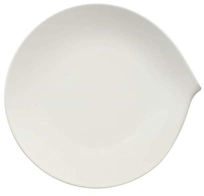 Villeroy & Boch Flow Assiette Plate, 28 x 27 cm, Porcelaine Premium, Blanc