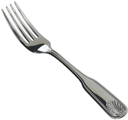 Winco Stainless St 0006-05 12-Piece Toulouse Dinner Fork Set, 18-0 Extra Heavy Weight Stainless Steel, Silver