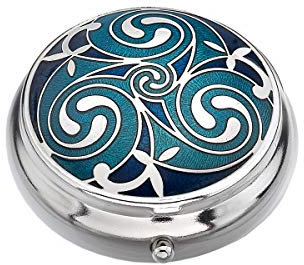 Sea Gems Boîte à pilules avec design triskèle celtique - 1 compartiment