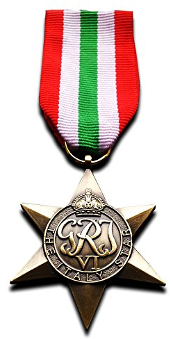 Freecrows Ltd. Italien Star ww2 Militär Medaille des Britischen Commonwealth Land und Meer Service Nachbildung Replik