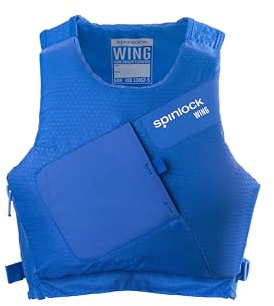 Spinlock Wing Side Zip 50N Kajak Beiboot Segeln PFD Auftriebshilfe für Wassersport - Kobaltblau - Easy Stretch