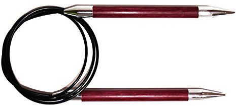 KnitPro Royale Swivel Rundstricknadel, 150 cm Länge x 9.00 mm Stärken, Rosa