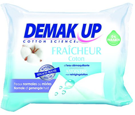 Demak'Up Sensation Pack de 25 Lingettes Eau Démaquillante Peau Normalee/Mixte