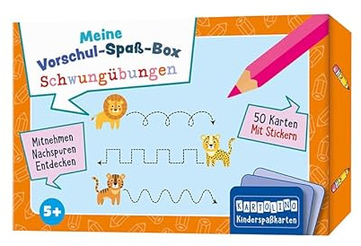 Meine Vorschul-Spaß-Box: Schwungübungen: Mitnehmen, nachspuren, entdecken (KARTOLINO Kinderspaßkarten: Meine Vorschul-Spaß-Box)