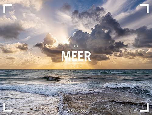 Meer - Ackermann Gallery Kalender 2024, Wandkalender im Querformat (66x50 cm) - Großformat-Kalender / Hochwertiger Panorama-Kalender Küste und Strand