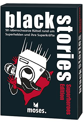Moses. Black Stories Superheroes Edition, 50 rabenschwarze Rätsel, Das Krimi Kartenspiel