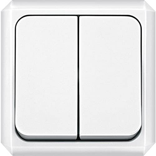 Merten 300519 Wippschalter, Serien, polarweiß, AUFPUTZ