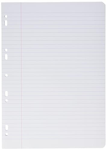 Clairefontaine 1742C Ringbucheinlagen Packung (mit 50 Blatt DIN A4, 21 x 29,7 cm, kariert, 50 Blatt, 90g, ideal für die Schule) rosa