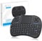 eSynic Upgraded Bluetooth Mini Wireless Keyboard 2.4G XBMC Touchpad Mouse Combo Multi-media Portable Handheld Keyboard for Phone Google XBOX TV HTPC IPTV Raspberry PS5 British Layout-Black