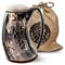 Norse Tradesman XL Viking Drinking Horn Mug - 100% Authentic Beer Horn Tankard with Thor's Hammer Engraving | The Mjolnir, High Polish, Approx. 2 Pints