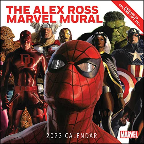 Alex Ross Marvel Mural 2023 Oversized Calendar