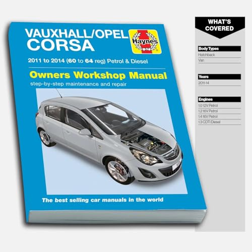 Vauxhall/Opel Corsa petrol & diesel (11-14) 60 to 64 Haynes Repair Manual