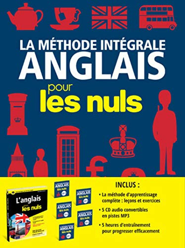 La méthode intégrale Anglais pour les Nuls 5 CD + 1 livre: | anglais, apprentissage, langue, conversation, prononciation, grammaire