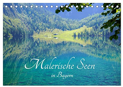 Malerische Seen in Bayern (Tischkalender 2026 DIN A5 quer), CALVENDO Monatskalender: Atemberaubende Seenlandschaften in Bayern, deren Farben und Panoramen einzigartig sind. (CALVENDO Orte)