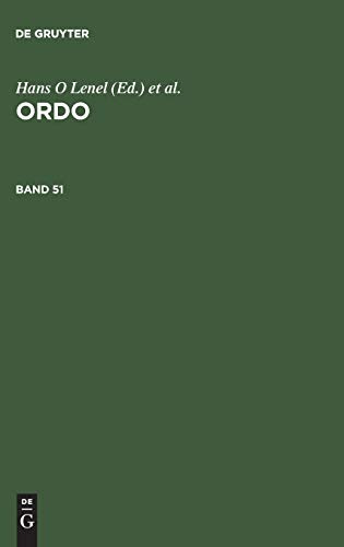 Ordo, Bd.51: Jahrbuch für die Ordnung von Wirtschaft und Gesellschaft. Beitr. z. Tl. in engl. Sprache