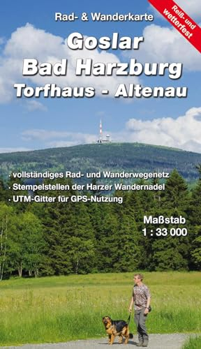 Goslar - Bad Harzburg - Torfhaus - Altenau: Rad- und Wanderkarte (reiß- und wetterfest)