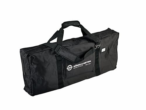 K&M 14041 Tragetasche für Stehhilfe - aus Nylon mit verstärkter Außenwand, Schwarz mit K&M Signet - leicht, robust