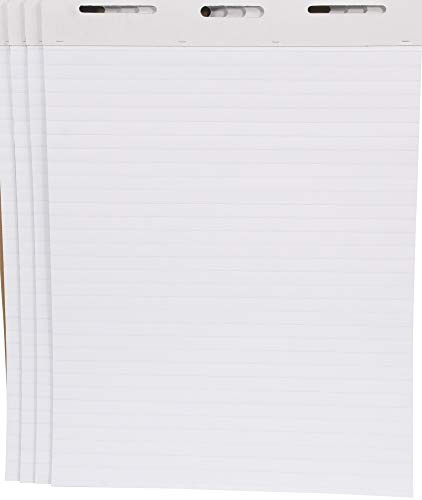 School Smart Flip Chart Paper for Easels and Bulletin Boards, 27 x 34 Inches, 50 Sheets, Pack of 4