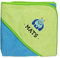 Wolimbo Kapuzenhandtuch personalisiert mit Namen und Motiv - türkis-grün - 80x80 cm - für Baby und Kinder