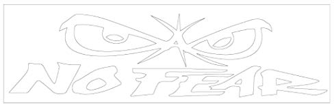 No Fear Autoaufkleber geplottet weiß Sticker Aufkleber Tuning JDM Motorrad Moped Simson