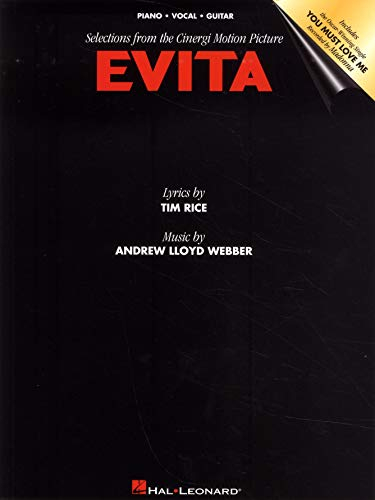 Evita Music From The Motion Picture -For Piano, Voice & Guitar- (Evita PVG.): Noten für Gesang, Klavier (Gitarre): Piano/Vocal/Chords