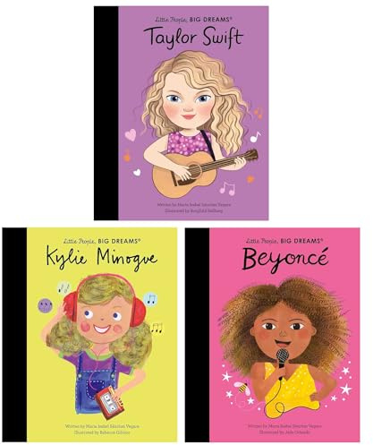 Little People, BIG DREAMS Series 3 Picture Books Collection Set (Kylie Minogue, Beyoncé & Taylor Swift)
