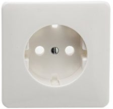 Jung – Deckel Basis Schuko Weiß Alpin