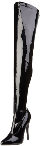 Pleaser - Dom3000/B, Stivale da donna, Colore Nero, Taglia 37