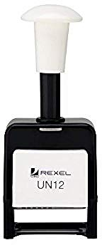 Rexel 09174BK Automatischer Nummerierstempel, 4.5 mm, 1 Stück, 6 Räder, schwarz