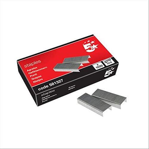 5 Star Heftklammern 581327, 24-6, 1000 Stück, 1 Stück