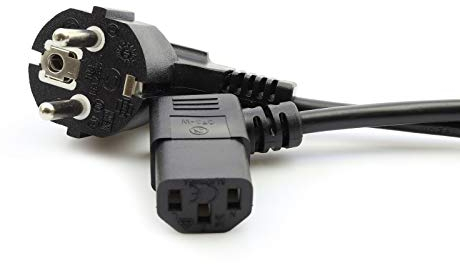 ASSMANN - Stromkabel (250 VAC) - CEE 7/7 (SCHUKO) (M) - IEC 320 EN 60320 C13 - 1.8 m - geformt, 90-Grad-Anschluss