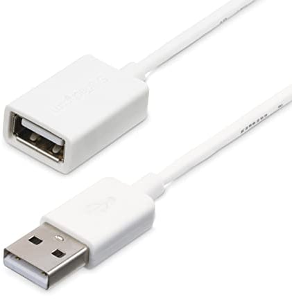 StarTech.com 1m USB 2.0 Verlängerungskabel A auf A - Stecker/Buchse - Weiß - USB A (St) auf USB A (Bu) Verlängerung