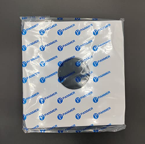 12 White Paper Record Inner Sleeves x 100