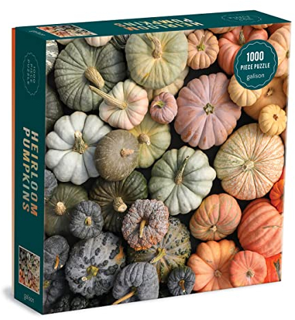 Galison 9780735369559 Heirloom Pumpkins 1000 Piece Puzzle in Square Box
