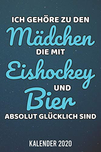 Kalender 2020: Eishockey Mädchen Bier A5 Kalender Planer für ein erfolgreiches Jahr - 110 Seiten