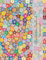 Christliches Tagebuch, Notizbuch, liniert mit Platz für persönliches Gebetsanliegen, 120 Seiten: Cover bunte Blumen Glanz-Optik