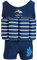 Konfidence Badeanzug mit Schwimmhilfe 4-5 Jahre Blau - Blue Breton Stripe