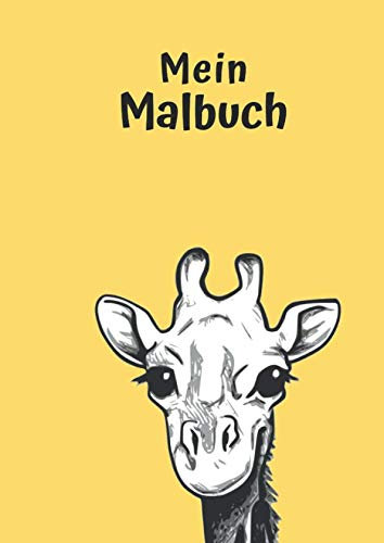 Mein Malbuch: Motiv Giraffe No. 1 | DIN A4 | Blanko | Geschenkidee